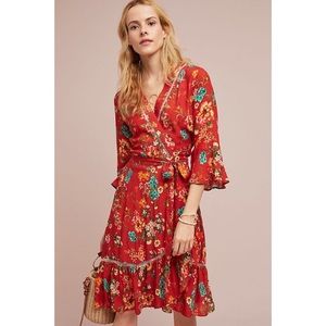 Farm Rio for Anthropologie Kenzi Wrap dress